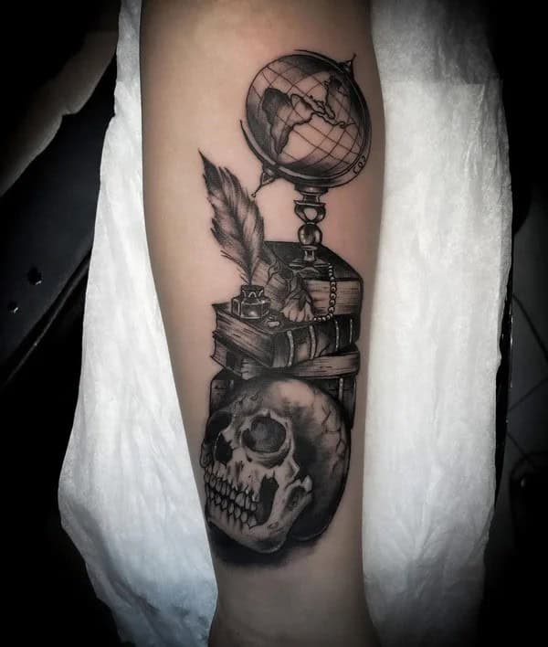 Skull Forearm Tattoo