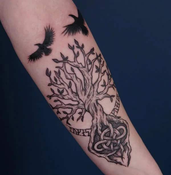 Viking Tree Of Life Tattoo