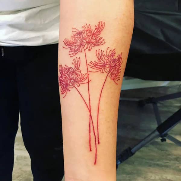 Demon Slayer Spider Lily Tattoo