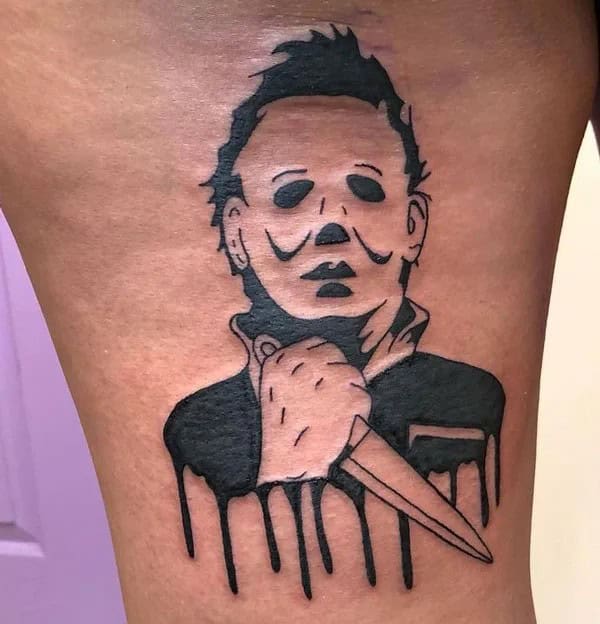 Michael Myers House Tattoo