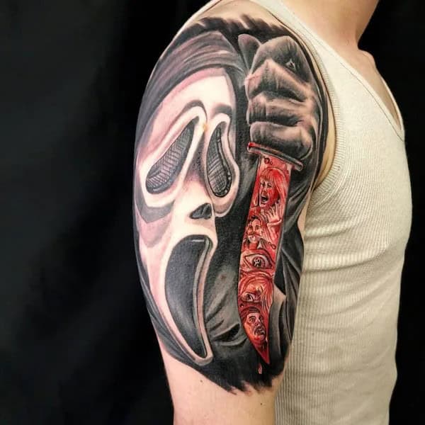 Scream Wrist Tattoo