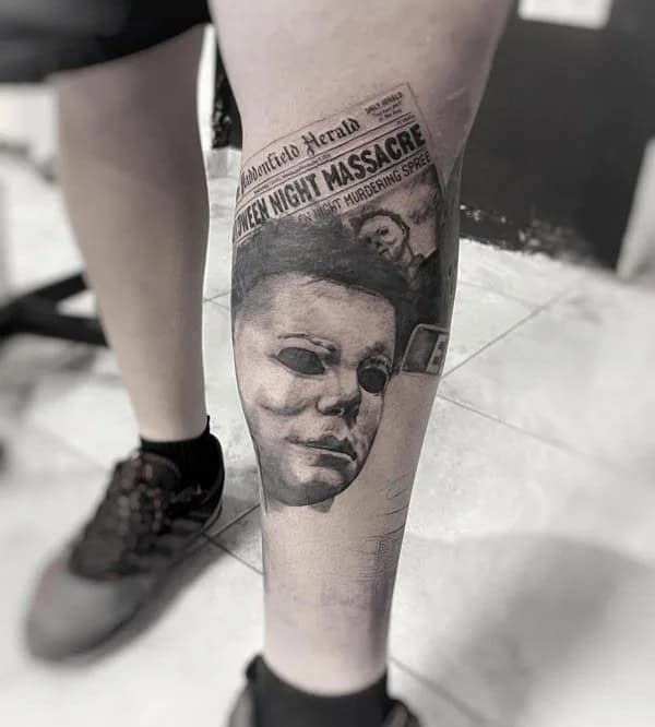 Michael Myers House Tattoo