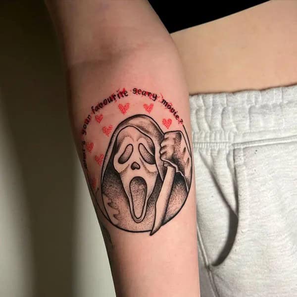 Scream Wrist Tattoo