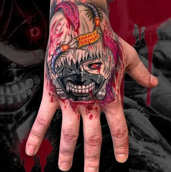 Tokyo Ghoul Hand Tattoo