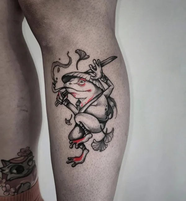 Samurai Frog Tattoo