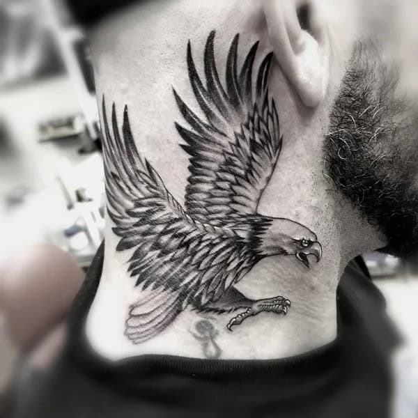 Eagle Neck Tattoo