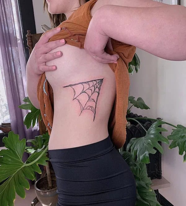 Spider Web Prison Tattoo