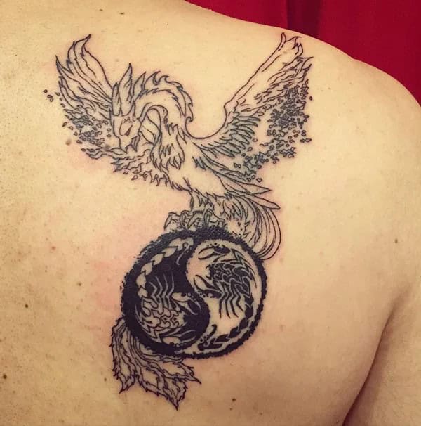 Phoenix Yin Yang Tattoo