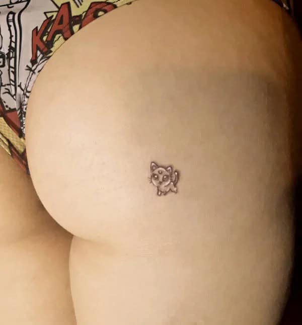 Bite Me Butt Tattoo