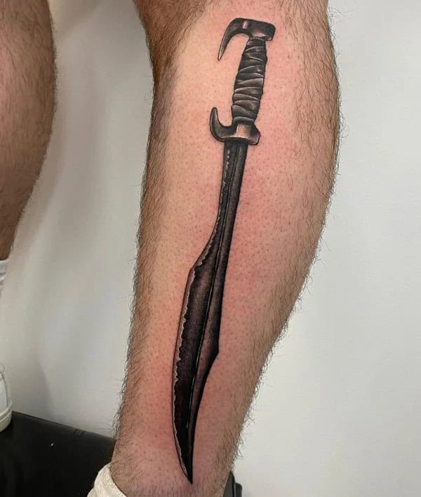 Spartan Sword Tattoo