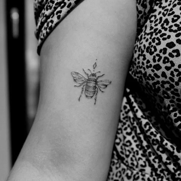 Simple Bee Tattoo