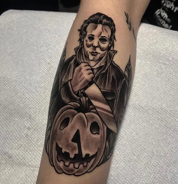 Michael Myers House Tattoo