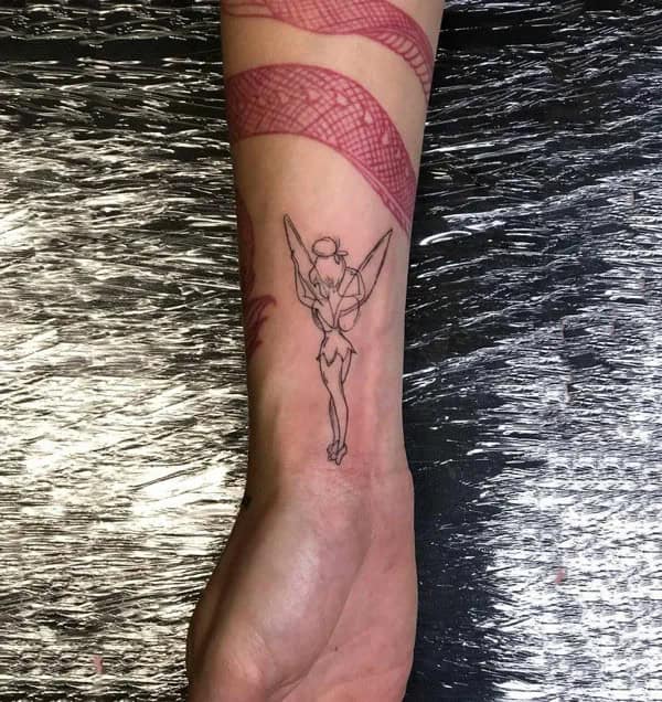 Tinkerbell Wrist Tattoo