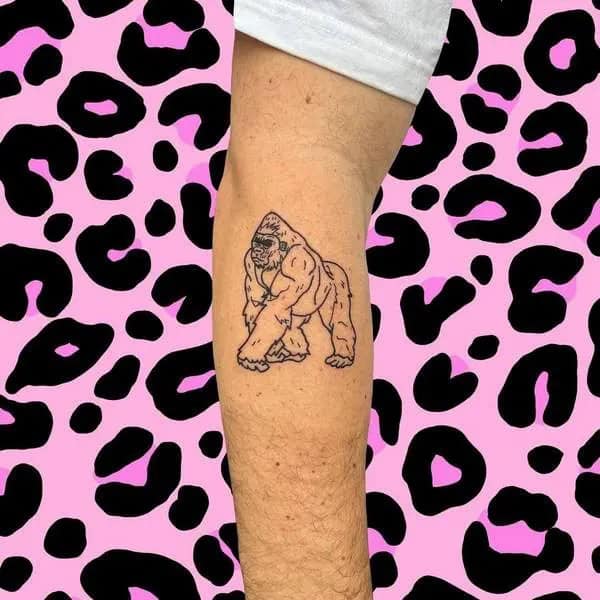 Small Gorilla Tattoo