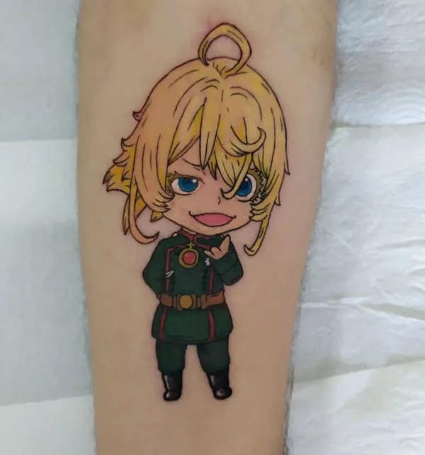 Anime Foot Tattoo