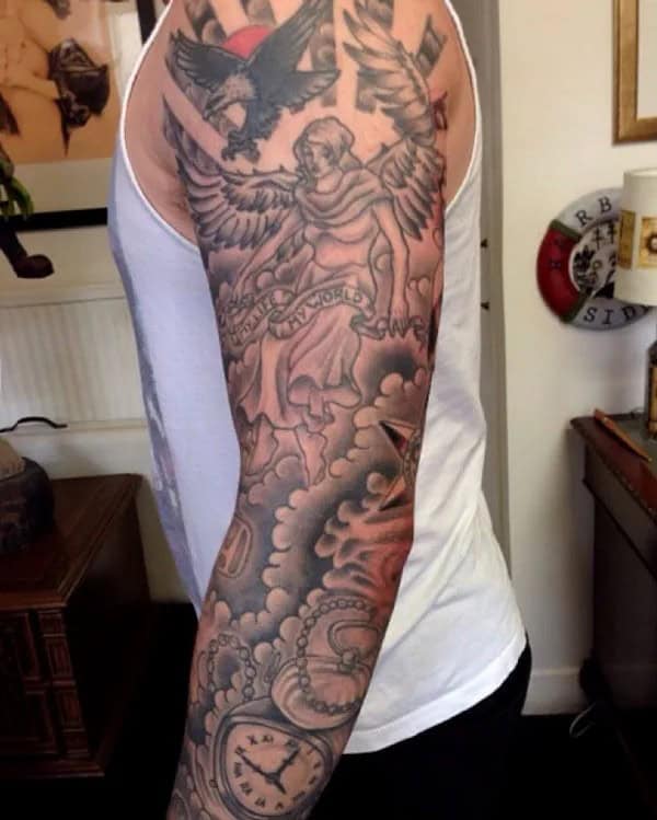 Angel Sleeve Tattoo