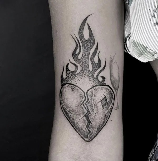 More Broken Heart Tattoos To Wear This Year