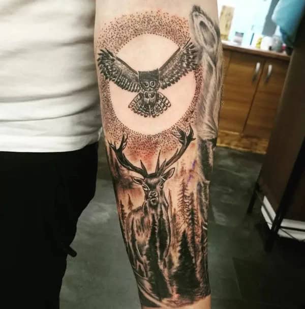 Deer Forearm Tattoo