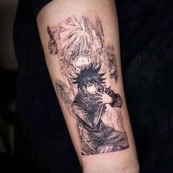 “Jujutsu Kaisen” Neck Tattoo