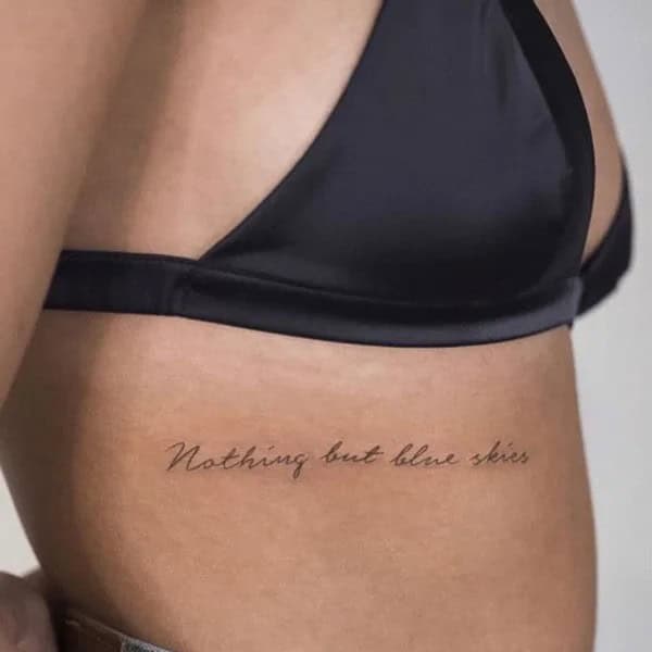 Under Breast Tattoo Quotes