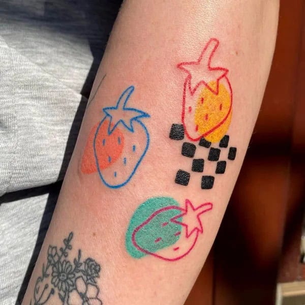 More Designs of Strawberry Tattoos To Check Out This Instant