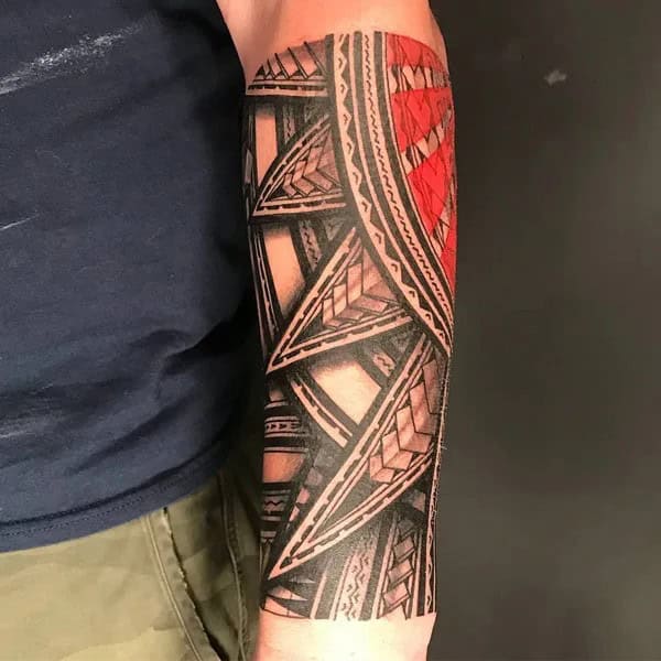 Polynesian Forearm Tattoo