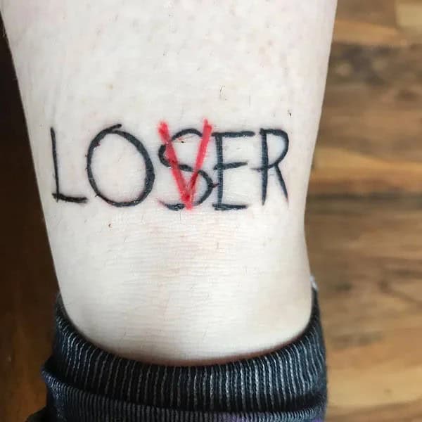 Evil Loser Lover tattoo