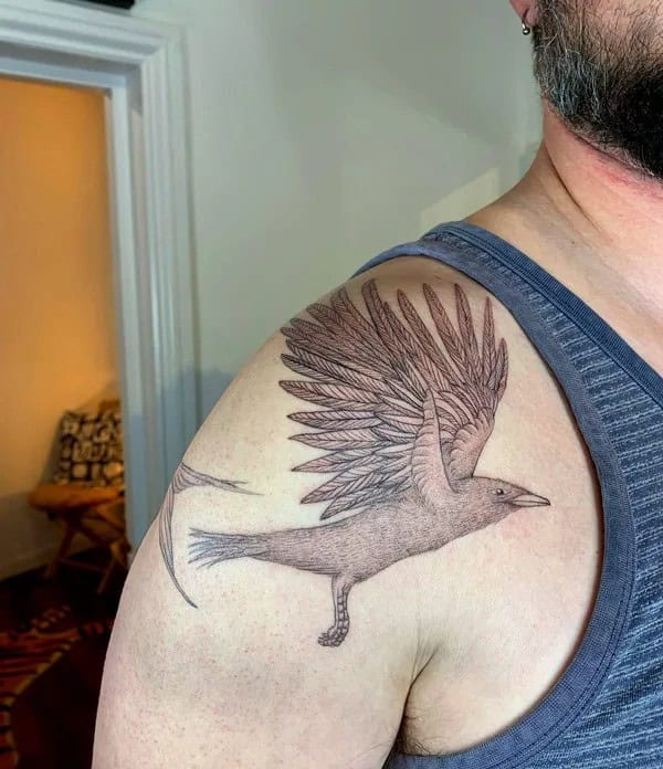 Birds on Shoulder Tattoo