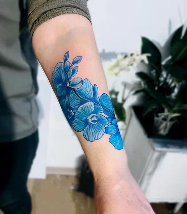 Blue Orchid Tattoo