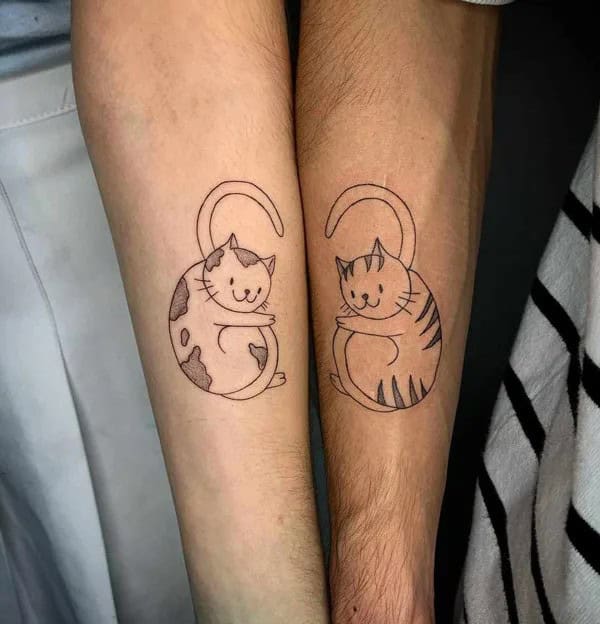 Couple Cat Tattoo