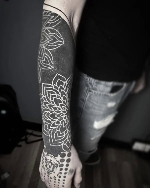 Blackwork Forearm Tattoo