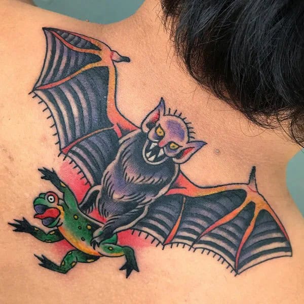 Bat Tattoo On Hand