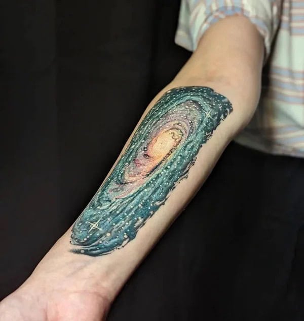 Milky Way Galaxy Tattoo