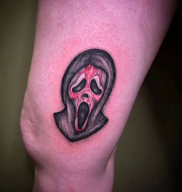 Scream Wrist Tattoo