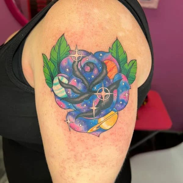 Galaxy Rose Tattoo