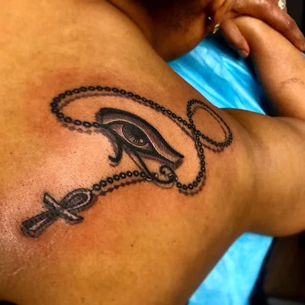 Ankh Necklace Tattoo