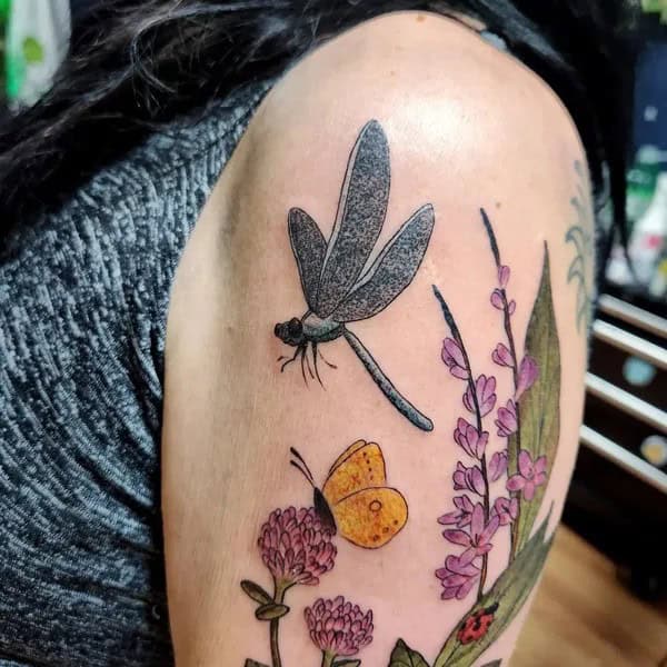 More Sublime Entries Of Dragonfly Tattoos