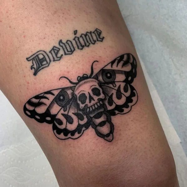 More Death Moth Tattoos That Can’t Be Ignored!