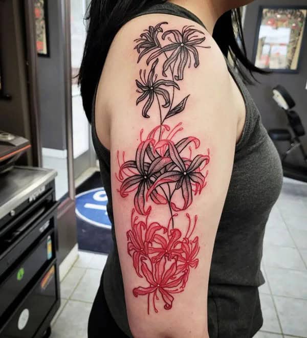 Demon Slayer Spider Lily Tattoo