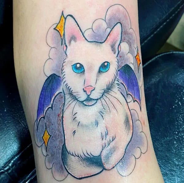 Bat Cat Tattoo