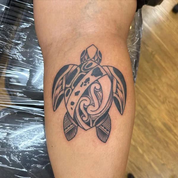 Polynesian Turtle Tattoo