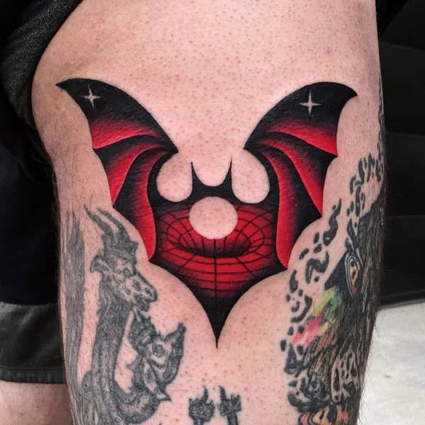 Bat Tattoo On Hand