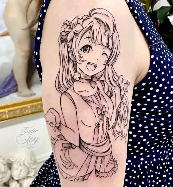 Anime Foot Tattoo