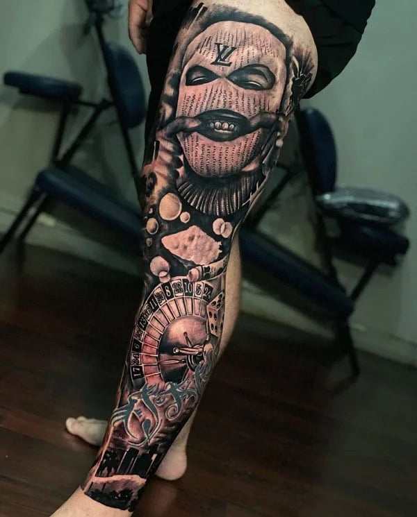 Full Leg Sleeve Tattoo