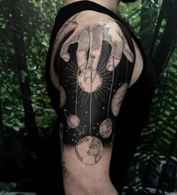 Black Galaxy Tattoo