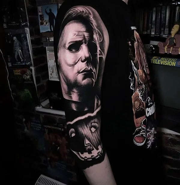 Michael Myers House Tattoo