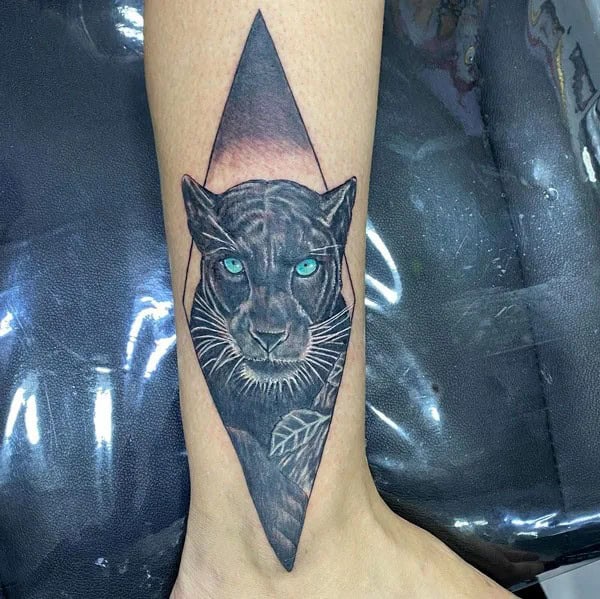 Black Panther Arm Tattoo