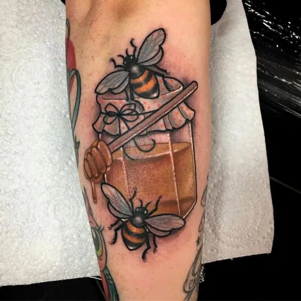 Vintage Bee tattoo