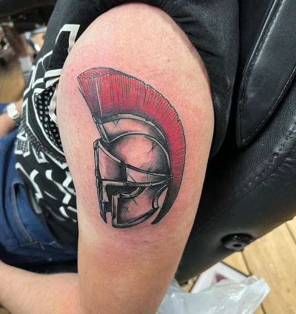 Spartan Helmet Tattoo