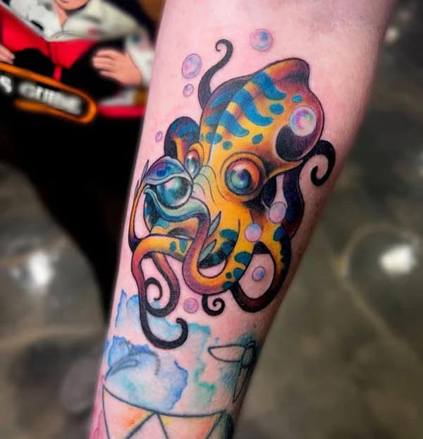 Cute Kraken Tattoo